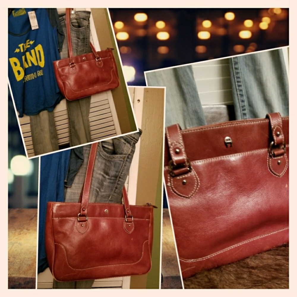 SALE Vintage Aigner purse VGUC see photos